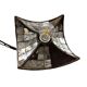 Nr. 1 Vintage industrial mirrored pendant light by Esla