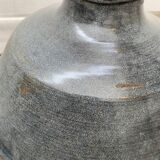 Dark grey enamelled hanging lamp