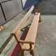 Banc chêne massif clair