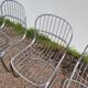 Set of 6 chrome metal design chairs from the 1970s.