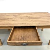 XXL table with 6 legs in solid pine and rubberwood