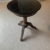 Petit guéridon d'appart / Table ( Bois/ Marbre)