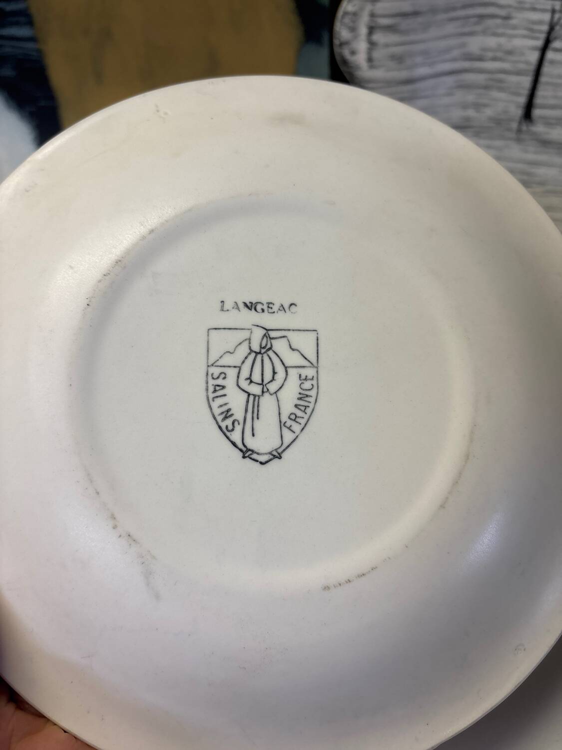 Set of dessert and dinner plates Langeac les Salins