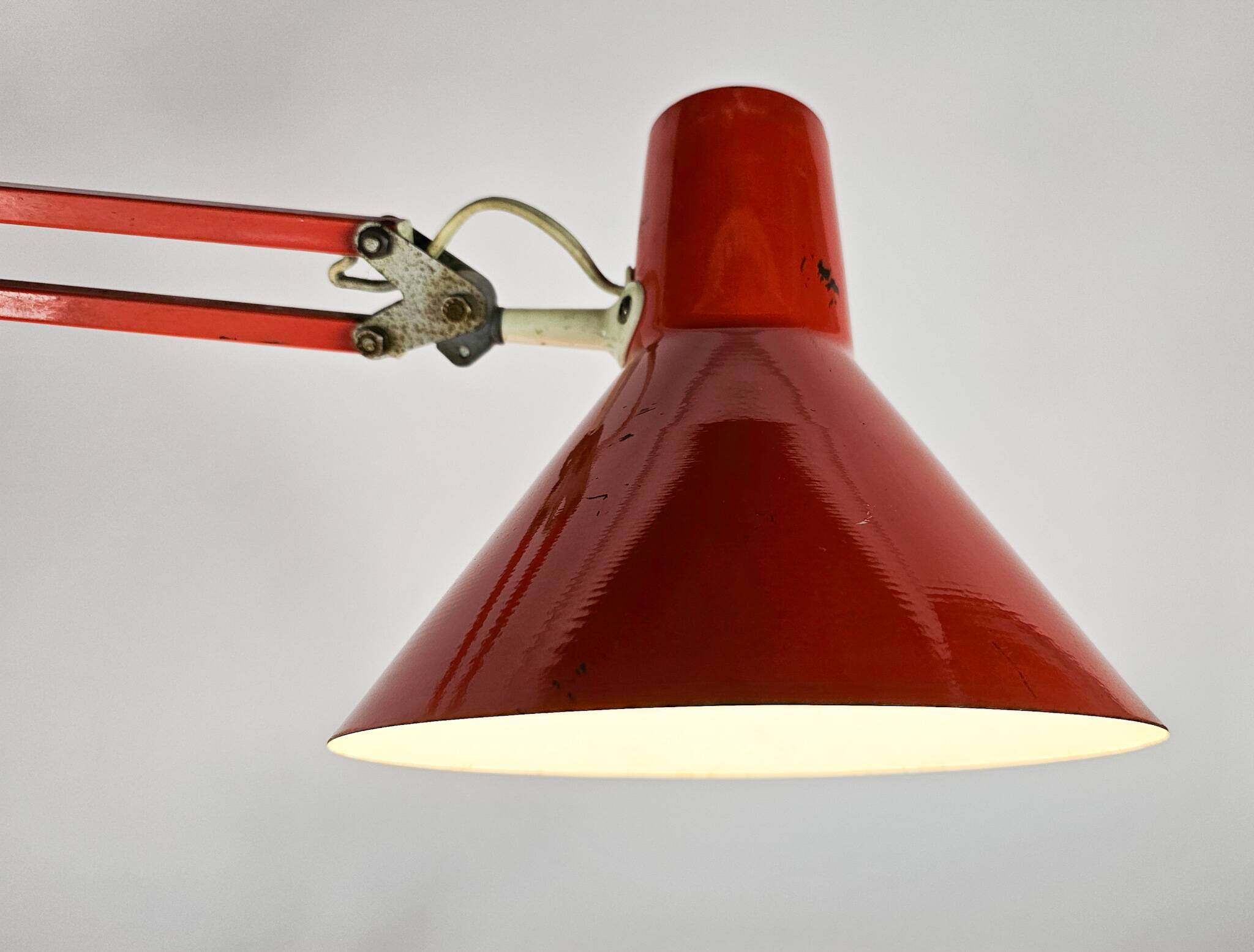 HCF - architectenlamp - klemlamp - model 84 - Denemarken - 1970's