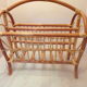 Rattan magazine rack