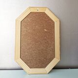 Vintage wooden flower mirror 1980