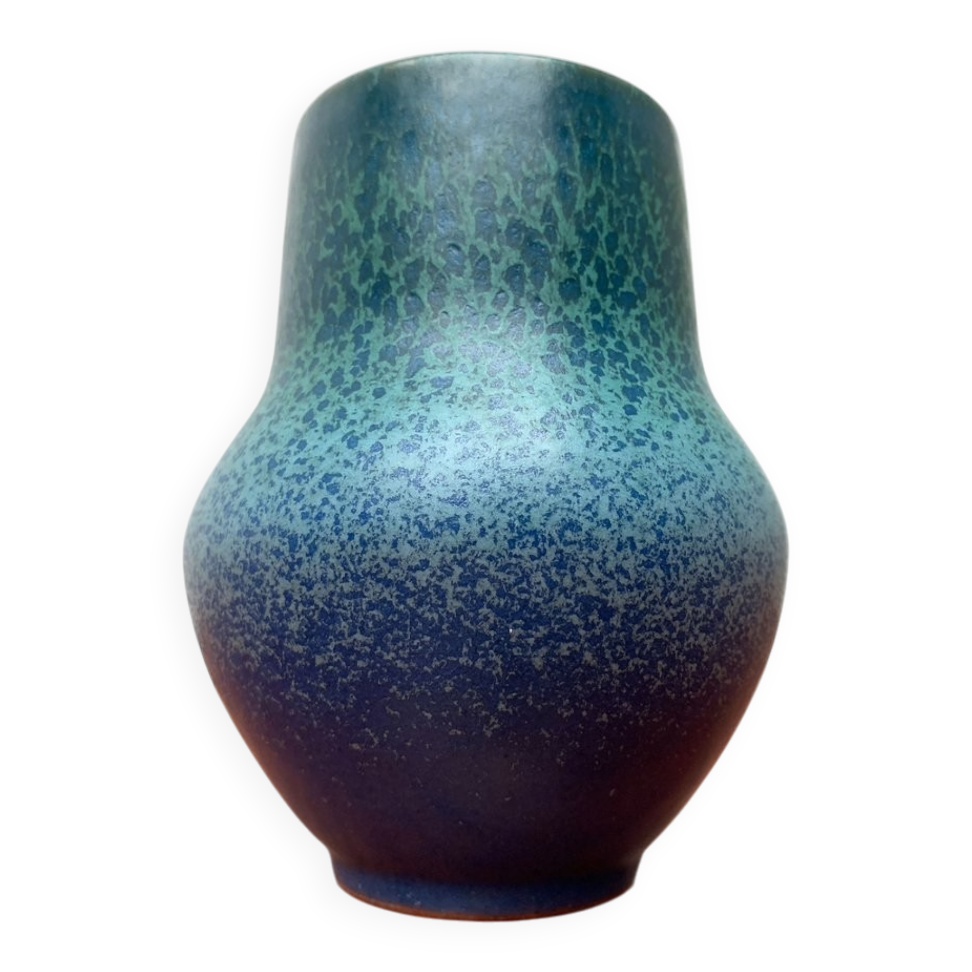 Mid-Century German Minimalist Ceramic Vase from Karlsruher Majolika, 1960s