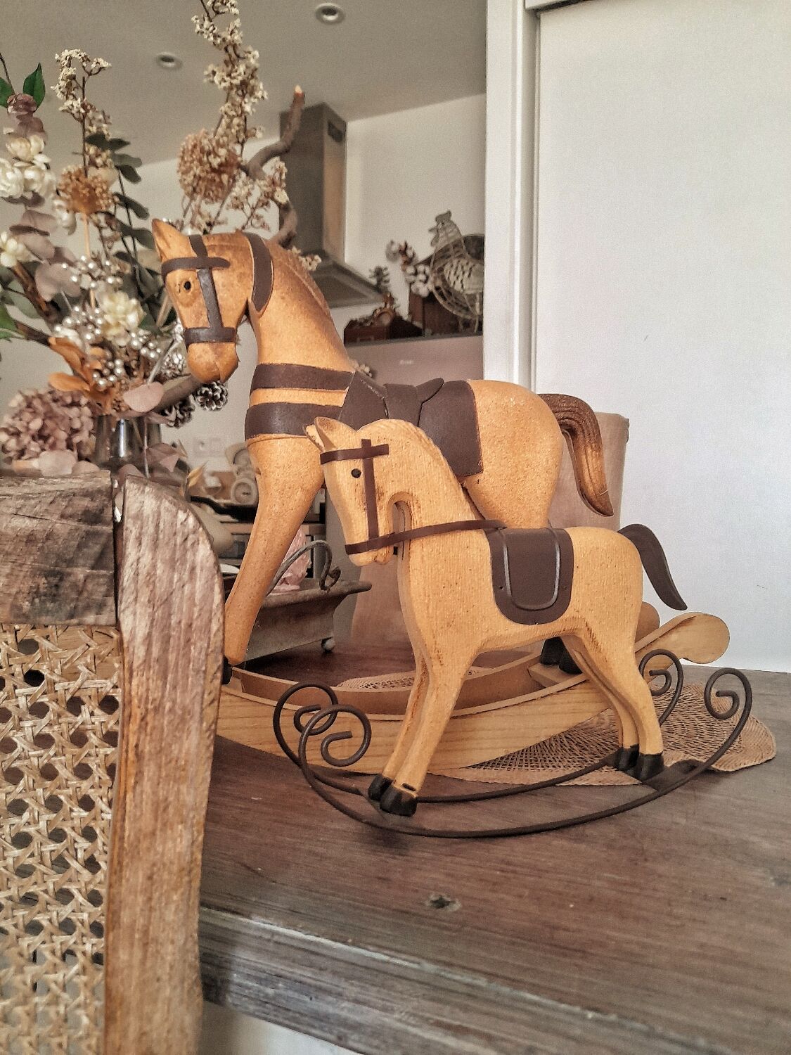 Shabby rocking horse