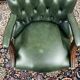 English Green Chesterfield Office Chair Desk chair green