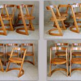 6 cantilever chairs Baumann Halfa 70s