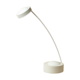 Desk table lamp vintage design 1980 reclining remote arm white