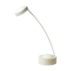 Desk table lamp vintage design 1980 reclining remote arm white