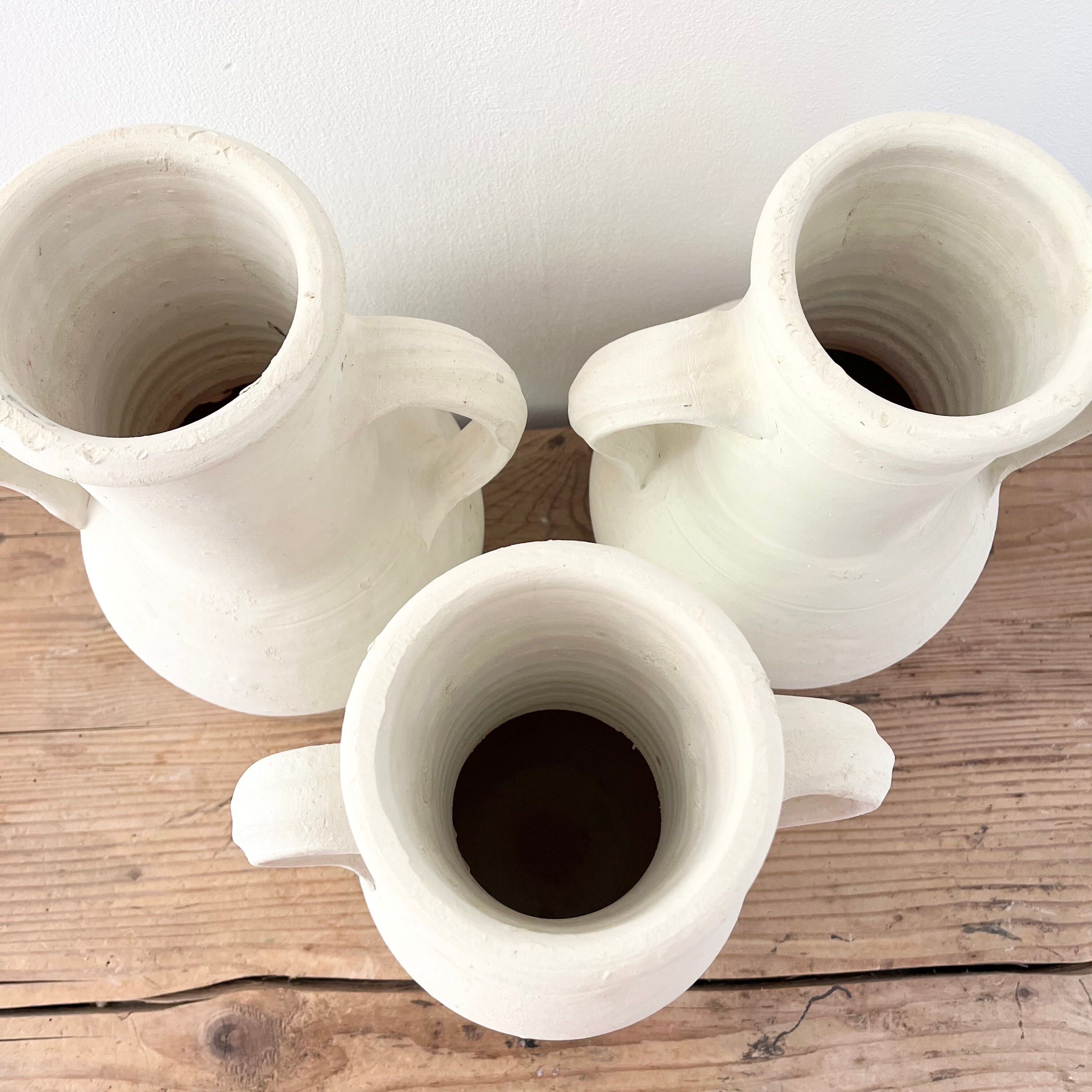 White terracotta jar