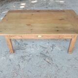 Rustic wooden coffee table