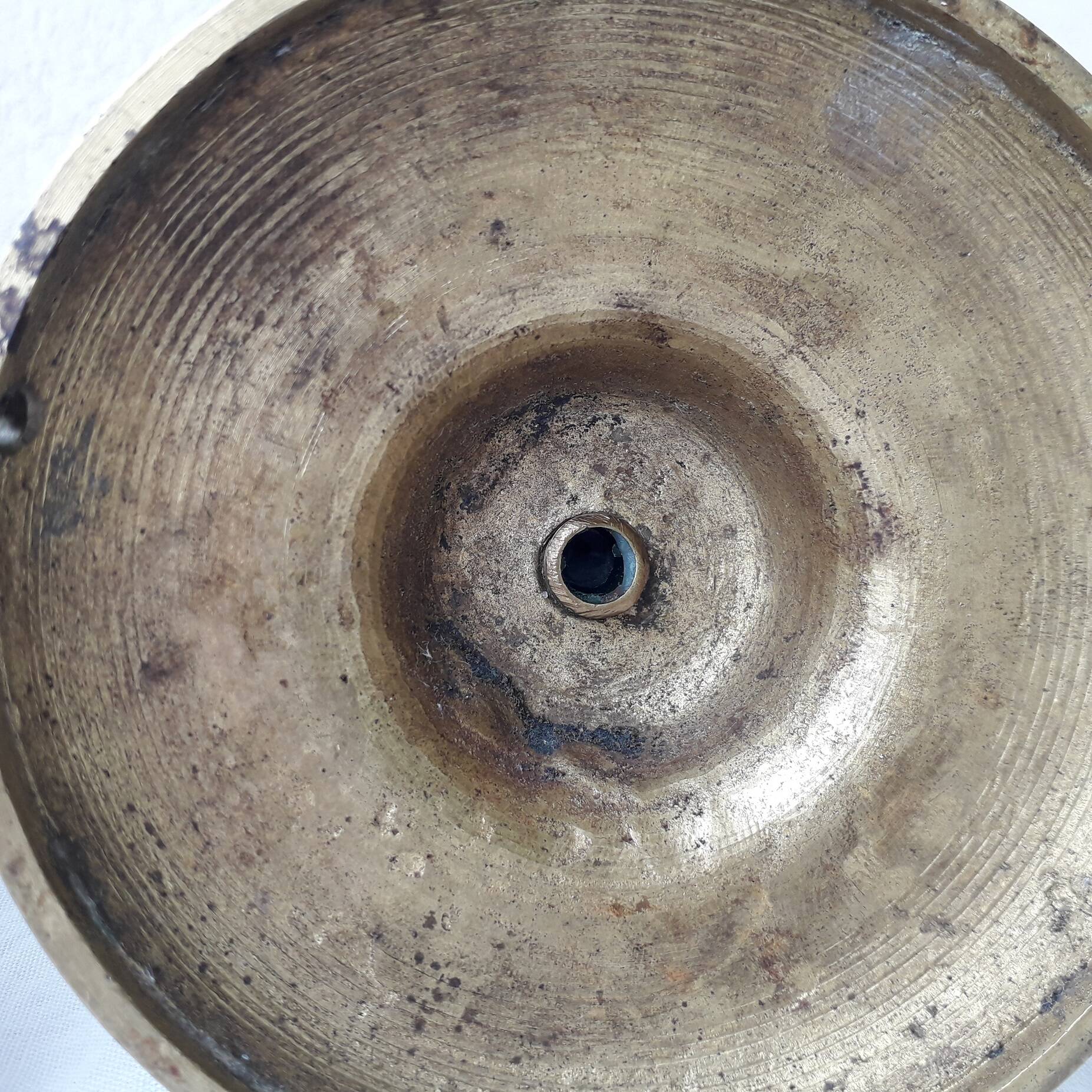 Pair of bronze candlesticks