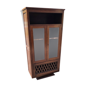 Solid walnut bookcase circa 1930
