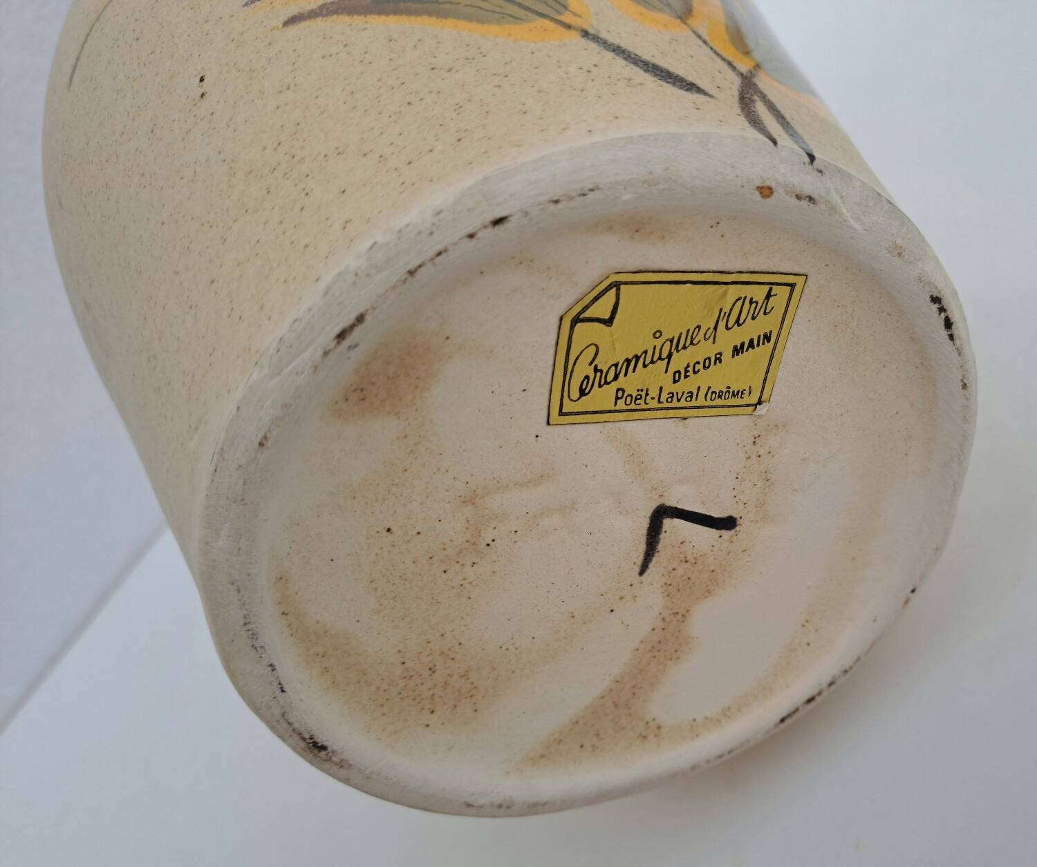 Poet-Laval enameled ceramic orangeade service