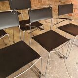 Set of 8 vintage design chairs by Giandomenico Belotti for Alias