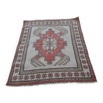 Tapis turc vintage fait main 116x122 cm