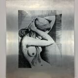 Engraving on aluminum plate 70s