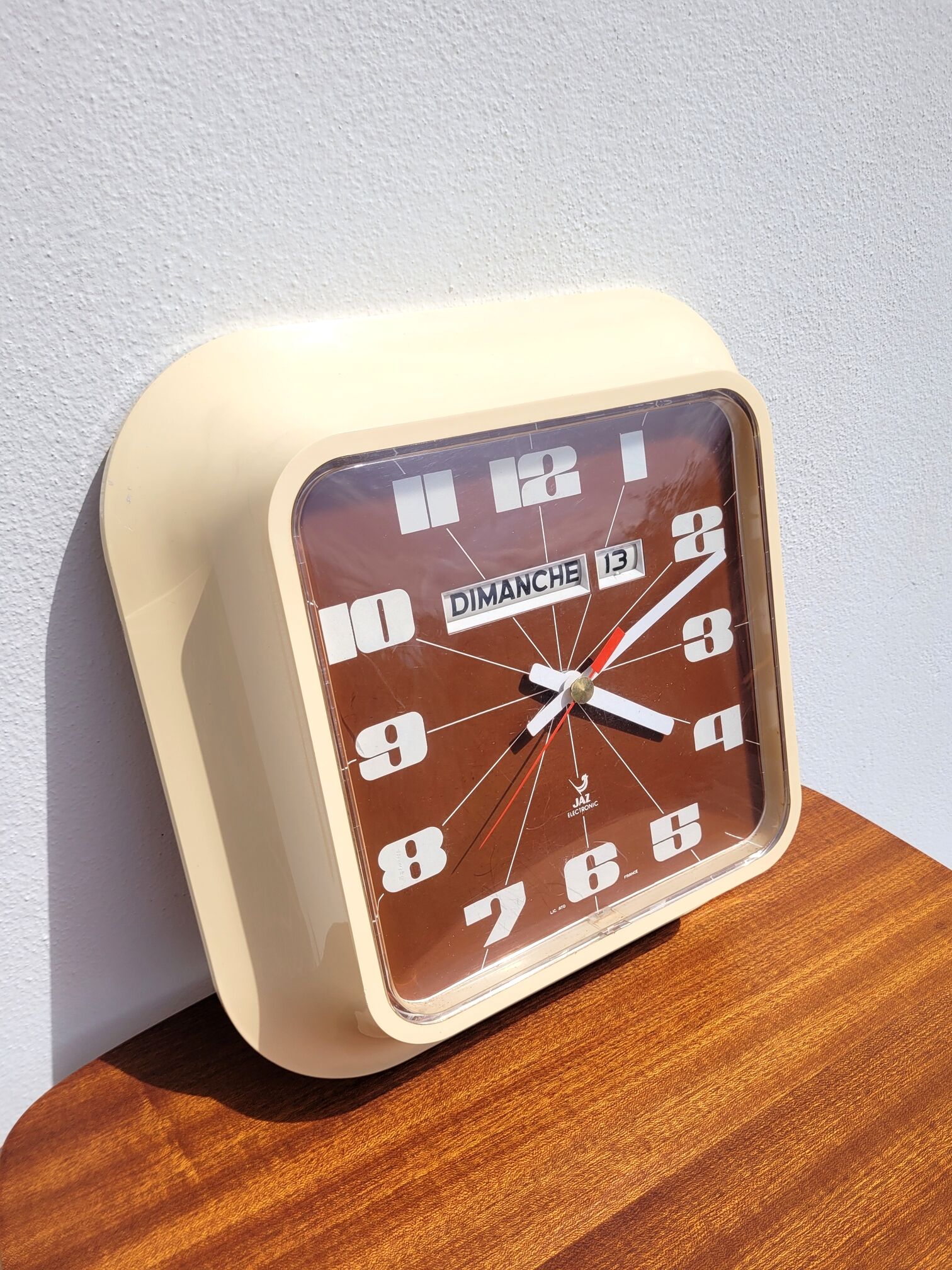 Large vintage Jaz wall clock 1970