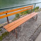 Folding bench of guinguette year 50