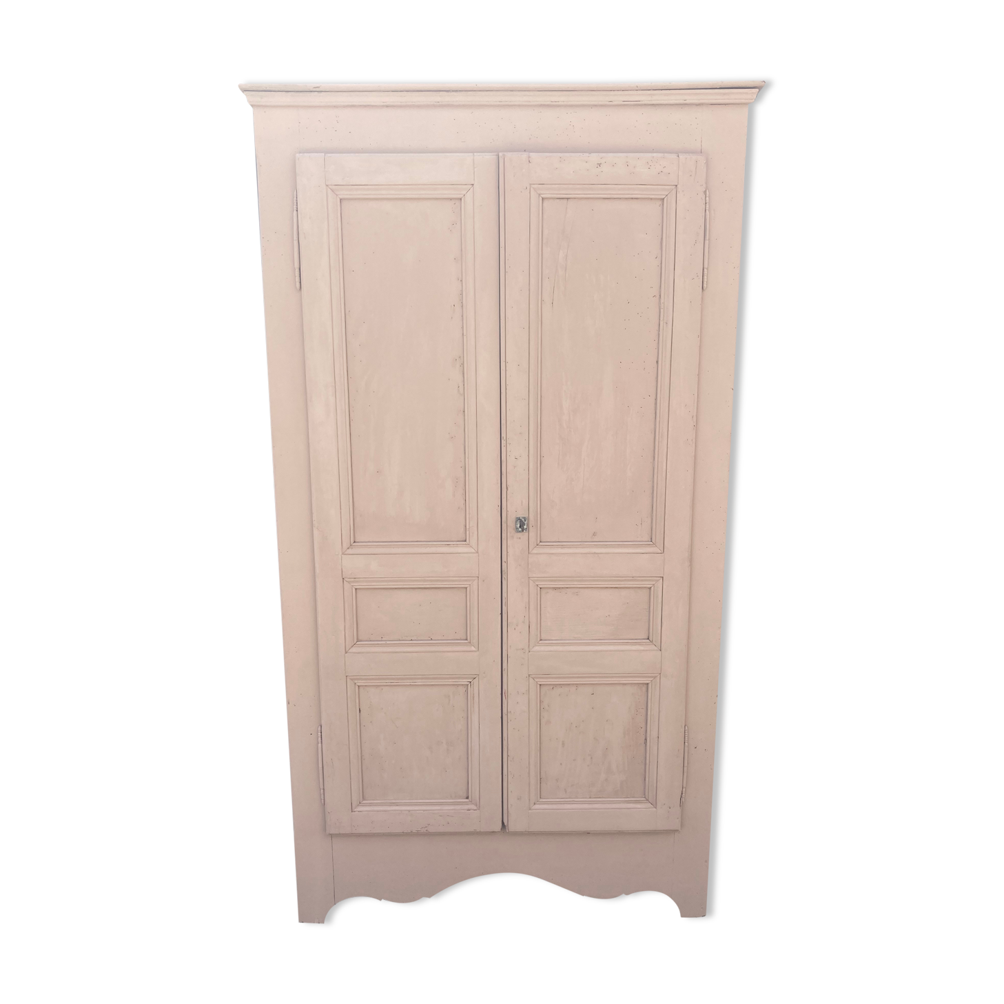 Painted cupboard made of solid wood