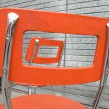 Lot of 2 vintage Orange chairs