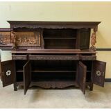 Antique monumental sideboard, credenza