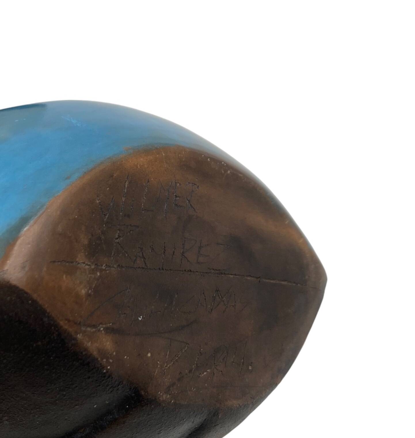 Wilmer W Ramirez, Set of 2 earthenware vase, South america 1990s