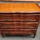 Varnished wooden chest of drawers with 3 drawers