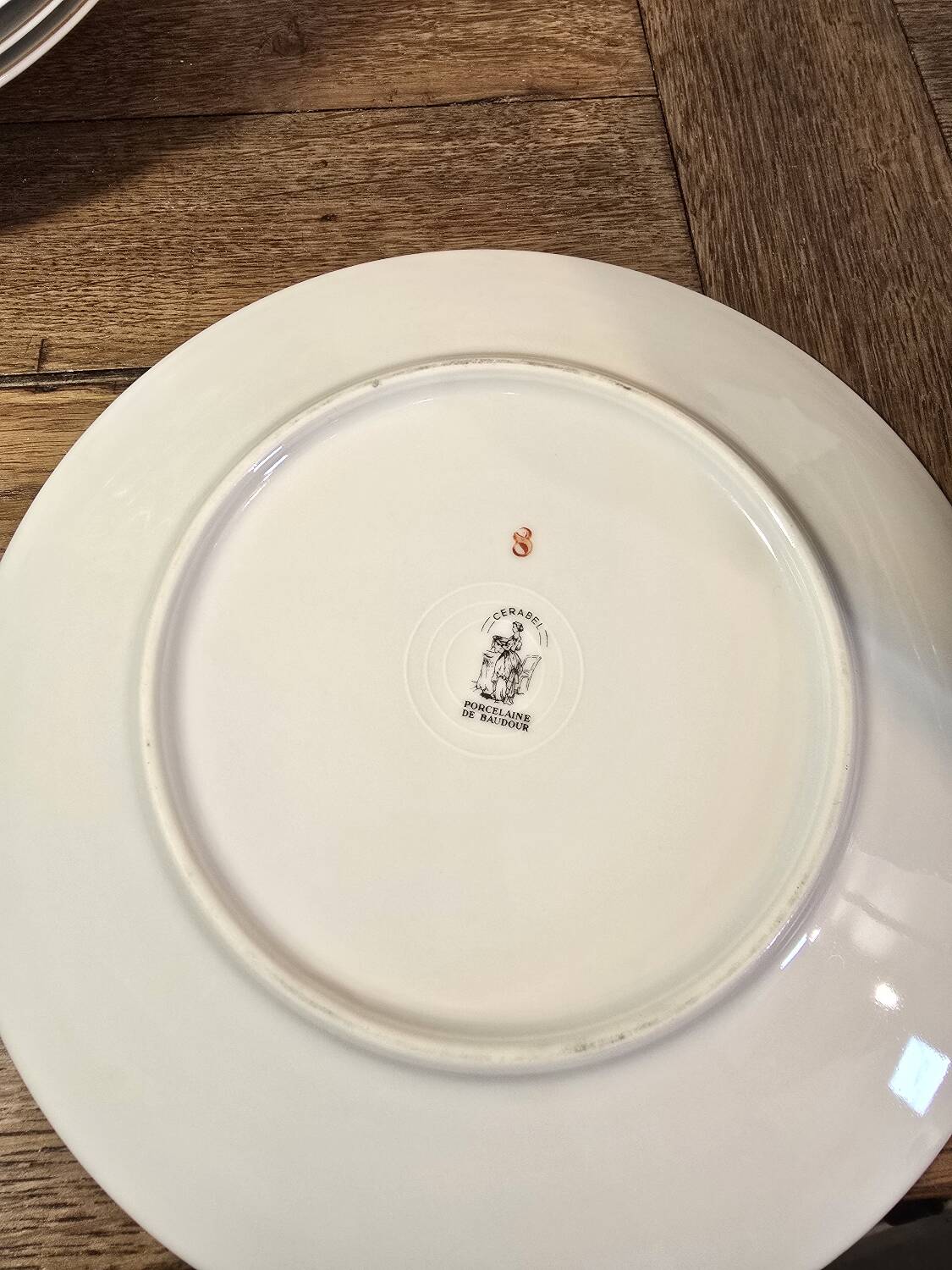 Set of Cérabel porcelain soup and dinner plates from Baudour