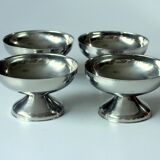 4 ice cream cups by WMF/Tischfein - made of stainless steel - Vintage