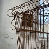 Vintage gold metal cage