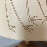 Vintage lamp and lampshade