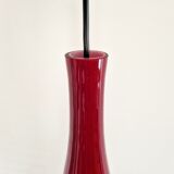 Red glass 'Bang' pendant lamp by Jacob E. Bang for Fog & Mørup, Denmark 1960's