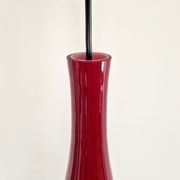 Red glass 'Bang' pendant lamp by Jacob E. Bang for Fog & Mørup, Denmark 1960's