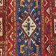 Antique Caucasian Karabakh carpet in 100% wool, late 19th century.