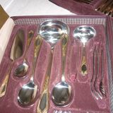 Besteke SBS Solingen housewives case in nickel chrome and gold gold