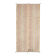 1970s Turkish Oushak Handmade Wool Cotton Beige Runner Rug 130x266