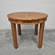 Art Deco Round Side Table in Walnut 1930s