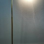 Lampadaire Métalarte en métal doré années 80
