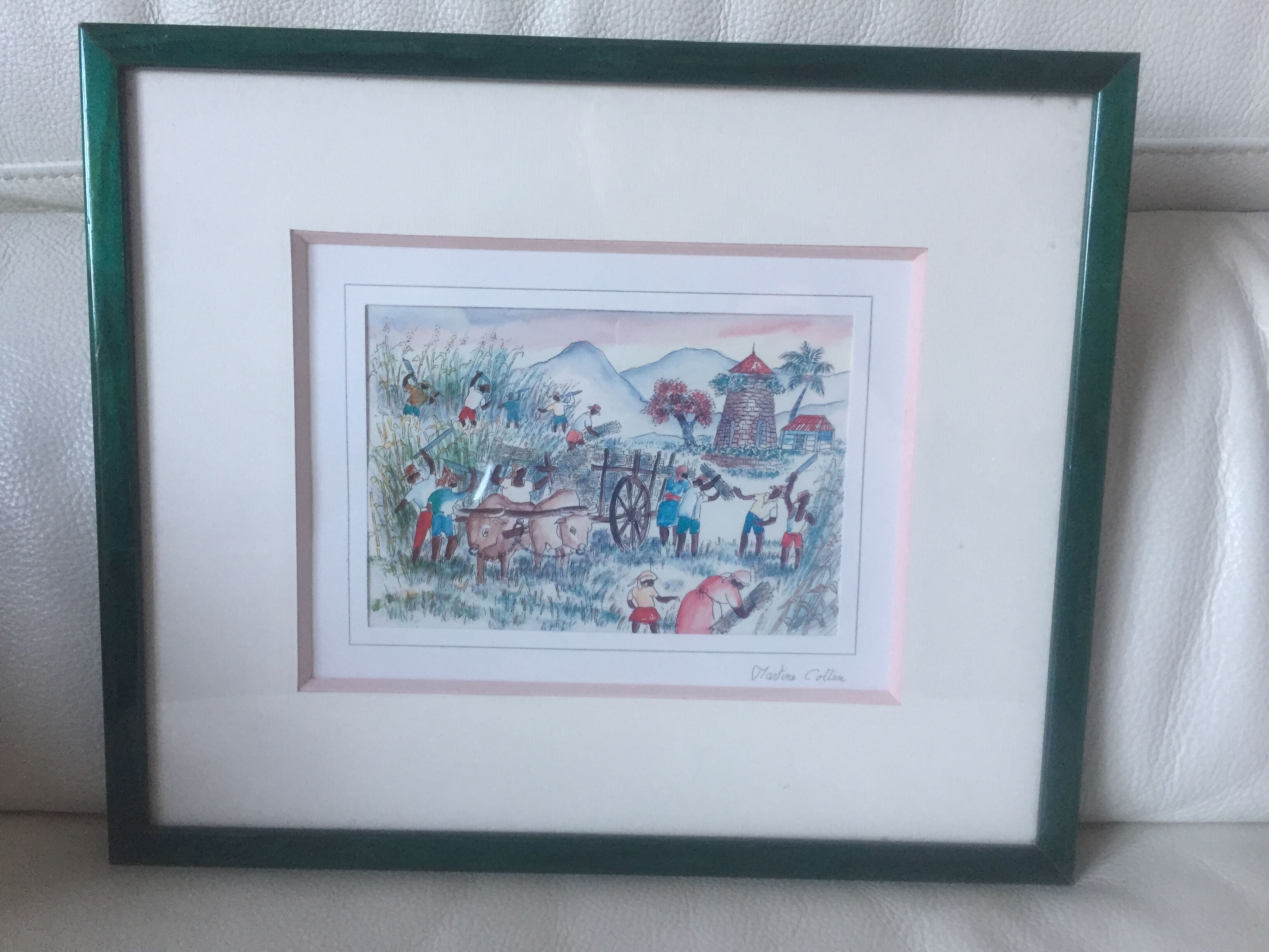 Lithograph on paper, original and signed by Martine Cotten