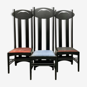 3 chaises Argile by Rennie Macintosh