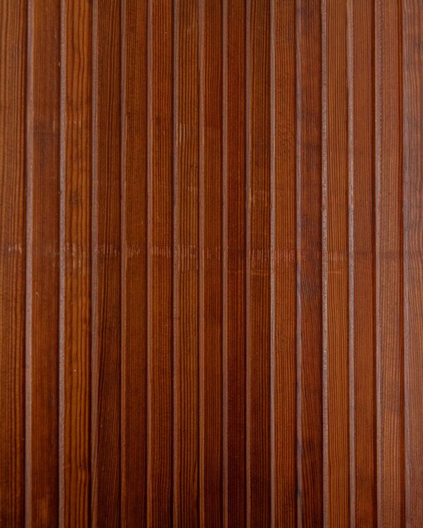Paravent en pin patiné Art Déco par Jomain Baumann pour Baumann, France.