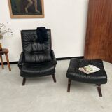 2 "Siesta" armchairs with their ottomans by Ingmar Relling, circa 1970