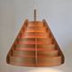 Rare Midcentury Large Wooden Pendant, Hans-Agne Jakobsson, Sweden, 1960s