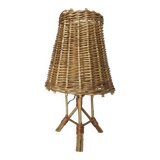 Rattan lamp 1950 1960