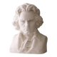 Plaster bust of Beethoven signed A. Santini, 1928