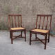 Office chair Mc Guire in bamboo and seat in cannage